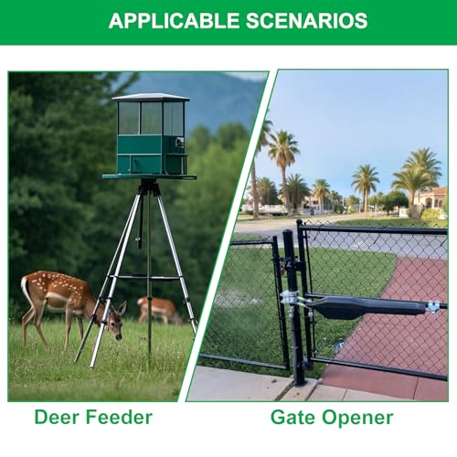 2025 New Upgraded Steel Battery Box with 2 Batteries Kit(12V 7AH Lead-Acid), for 12/24V Driveway Swing Gate Opener, Upgraded ABBT Battery Box Kit (Kit with 2 Batteries)
