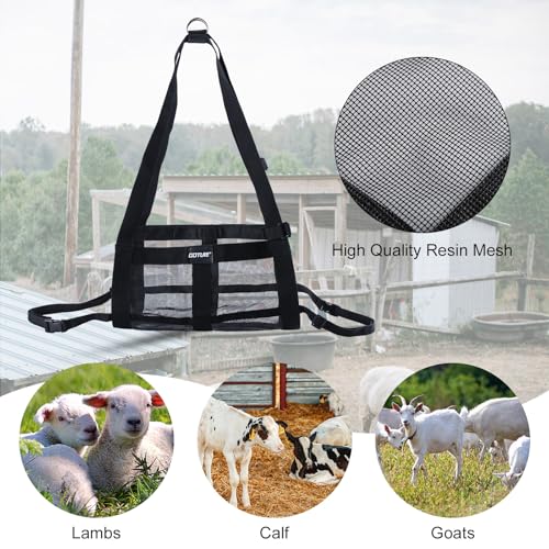 Mechanical Hanging Scales 440lbs/200kg with Calf Sling | Weighing Sling for Calves Lambs Goats Newborn Livestock Dogs, High Accuracy Large Display Spring Dial Weight Scale - color: A2:Gray Hanging Scale 440lbs/200kg&Calf Sling