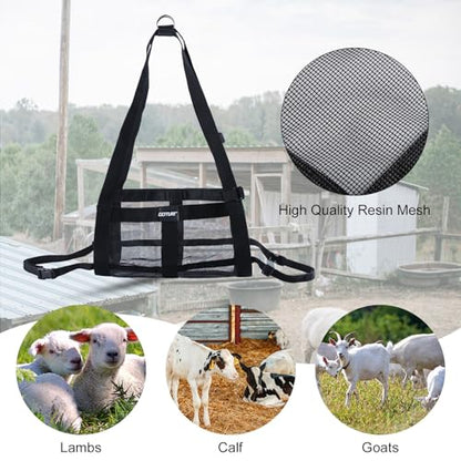 Mechanical Hanging Scales 110lbs/50kg with Calf Sling | Weighing Sling for Calves Lambs Goats Newborn Livestock Dogs, High Accuracy Large Display Spring Dial Weight Scale - color: B2:Gray Hanging Scale 110lbs/50kg&Calf Sling