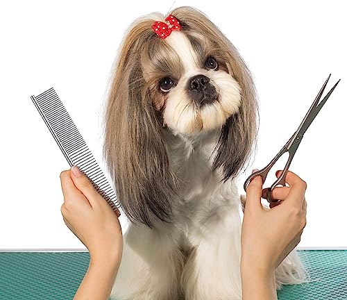 Dog Combs for Grooming, Metal Cat Comb for Long Haired