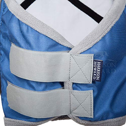 Harrison Howard CareMaster Pro Luminous Fly Mask Large Eye Space Standard Aquamarine Extra Full Size - color: Aquamarine, size: Extra Full (X-Large)