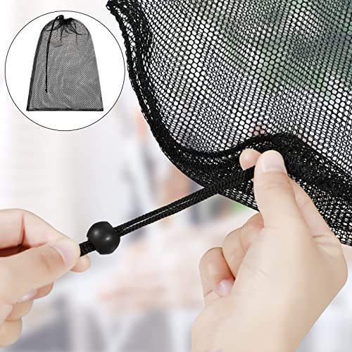 TecUnite 10 Pack Mesh Drawstring Bags for Laundry, 12 x 16 Inch, Black - color: Black, size: 12 x 16 Inch