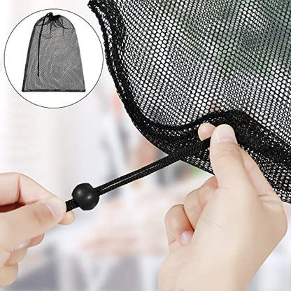 TecUnite 10 Pack Mesh Drawstring Bags for Laundry, 12 x 16 Inch, Black - color: Black, size: 12 x 16 Inch