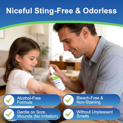 First Aid Antiseptic Spray Sting-Free Wound Cleanser 2.7fl oz(Pack of 2) - size: 2.7 Fl Oz(Pack of 2)