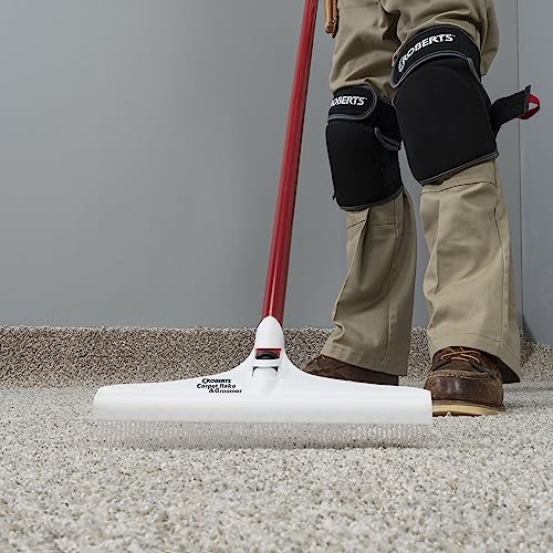 ROBERTS 12" Carpet Rake and Groomer with 51" Handle