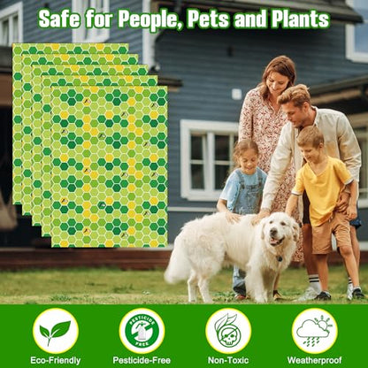 Qualirey 20 Pack Wasp Trap Refills, Fits Most Wasp Sticky Trap, 12" x 8.6"