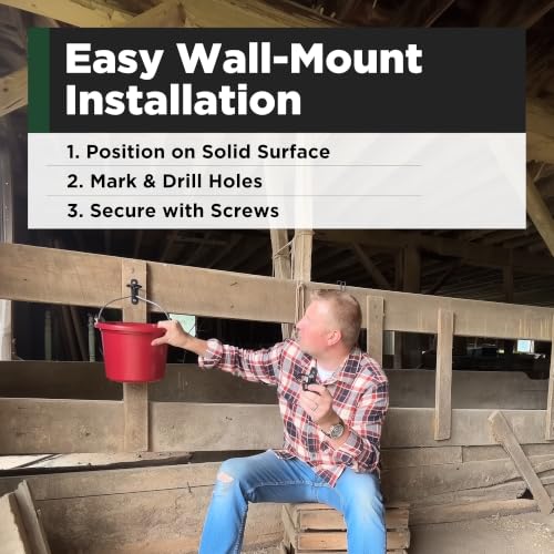 SCENIC ROAD Bucket Hook & Gate Latch 5-6 Gallon Heavy Duty (Pack of 2) - size: Pack of 2