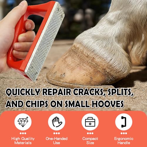 Mini Hoof Rasp for Horses Portable – Carbon Steel Farrier File Trimming Tool