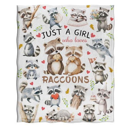 Jekeno Raccoon Gifts Blanket Cute Animal Throw Blanket - color: Raccoon1, size: 50"x60"