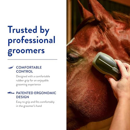 Wahl Professional Animal Equine Grooming Face Horse Brush, Black