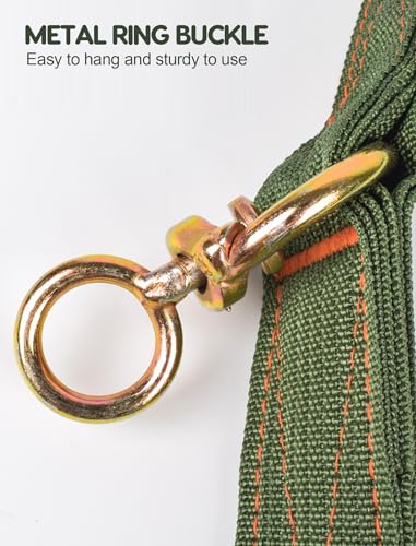 Adjustable 4-Layer Nylon Cow Collar with 2-Rows Metal Buckle