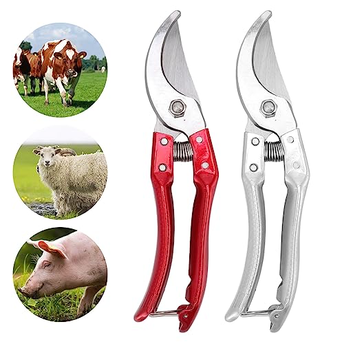 Farrier Hoof Tool Kit, Goat Hoof Trimming Shears Nail Clippers for Sheep, Lamb, Pig Hooves, Animal Toe Nails Trimming Repairing Tool (Silver)