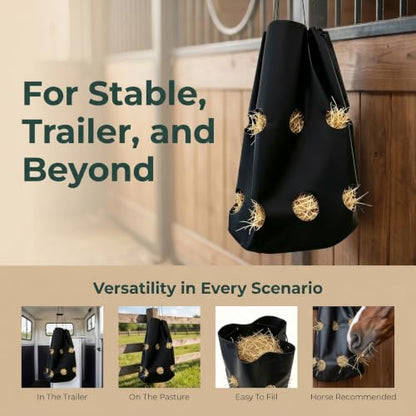 Hay Bag for Horses Horse Feed Bag Goat Slow Feeder 600D