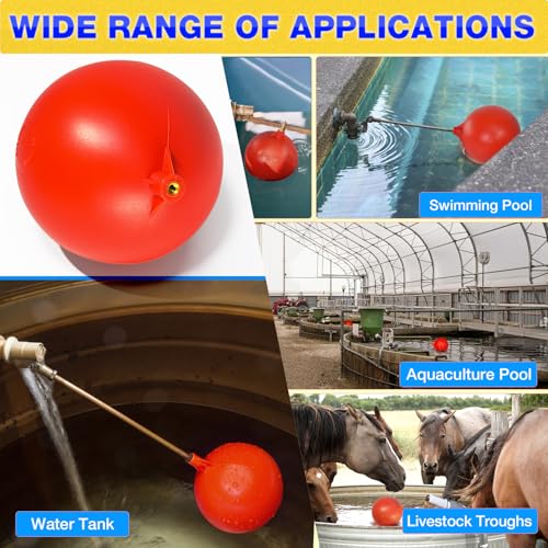 6" Float Ball Replacement, 1/4"-20 Female Thread for Float Valve - size: 6inch ball