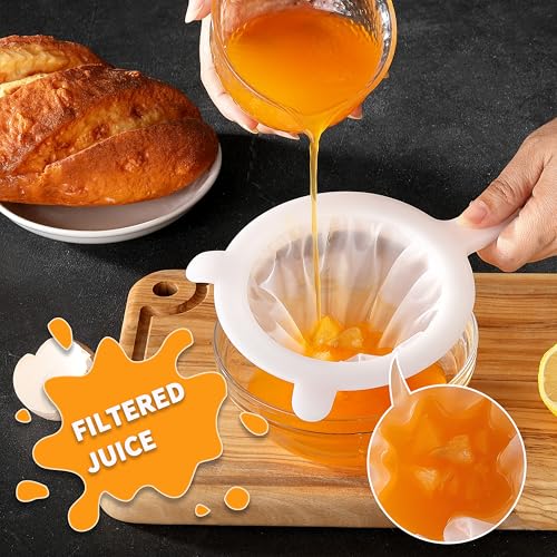 Fine Mesh Strainer, Plastic Strainer for Juice, Coffee, Honey, Nut Milk