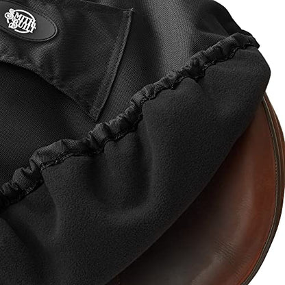 SmithBuilt English Saddle Cover, Black - Breathable, Waterproof Fleece-Lined Fitted Protector - color: Black