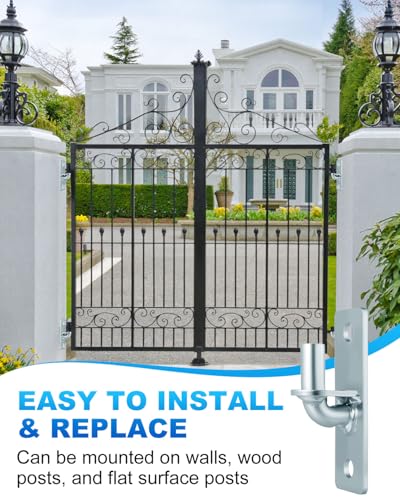 2 Pack Wall Mount Gate Hinges with 5/8" Pin Included Screws - size: 2 Pack