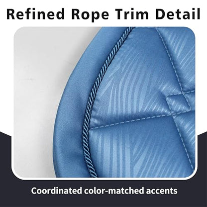 EQUINEWAVE Embossed All Purpose Saddle Pad | Cooling Performance Lining, Contoured Fit, Textured Design, English Riding - color: BLUE HORIZON