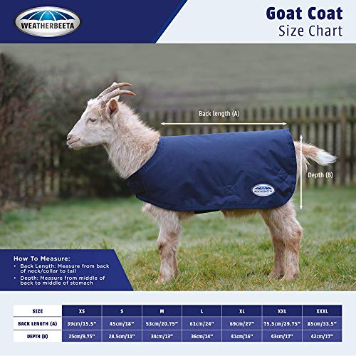 WeatherBeeta Goat Coat, Navy, Extra Small - color: Navy, size: XS