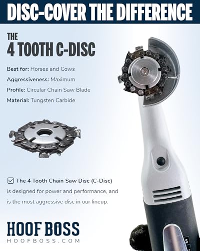Cow Hoof Trimmers Kit, 110v US | 7 Pc, Professional Grade, Power Tool, Corrective & Preventative Care