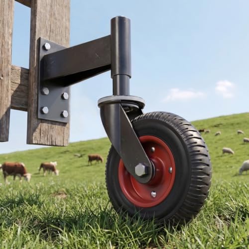 8 Inch Spring Loaded Gate Caster Wheel Heavy Duty Wood & Metal Pipe Gates