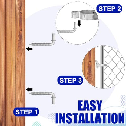 MorningRo 4 Pcs Farm Gate Hinge Set, 5/8'' x 1-7/8'' Gate Hinge - size: 1-7/8 Inch