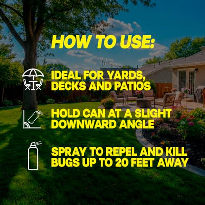 Raid Yard Guard Outdoor Mosquito Fogger Insect Killer, 16 oz, 12 Count - size: 16 Ounce (Pack of 1)