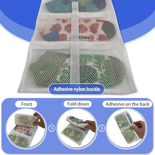 Mesh laundry bags for washing machine, can wash 10 pairs of socks, maintain shape, keep one pair,Laundry room organization suitable for socks and small items, 2pcs (Large) - size: Large