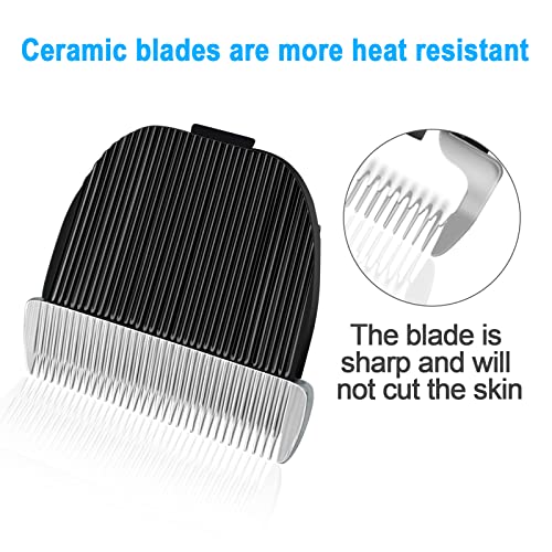2 Pack Replacement Blade Compatible with oneisall Low Noise Dog Clippers - color: 2 Pack(cut Length 0.5mm)