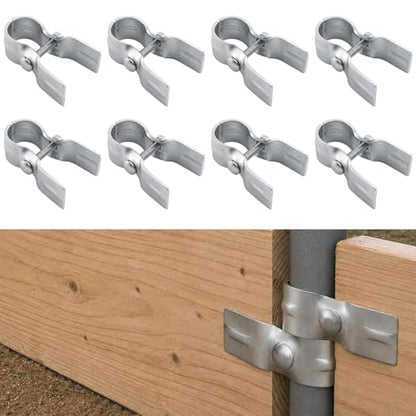 8 Pack Horse Panel Clamps Wood Boards, Fit 1-5/8" Livestock Corral Panels