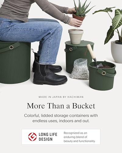 Martha by Martha Stewart Hachiman Large Bucket - color: Olive, size: Large