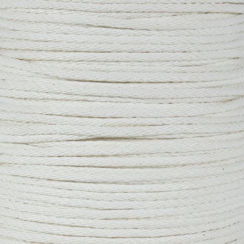 Golberg Solid Braid Poly Cotton Rope – (1/2 Inch x 10 Feet, White) - color: White, size: 1/2" x 10'
