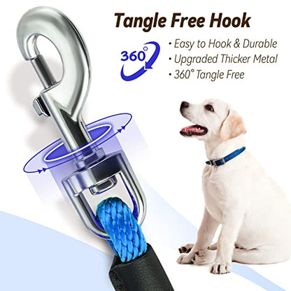 Check Cord Dog Leash Long Lead Obedience Recall Training Tracking Line 30ft - color: Blue
