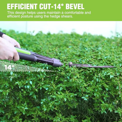 WORKPRO Garden Hedge Shears, 23" Manual Hedge Clippers/Bush Cutter - size: 23"