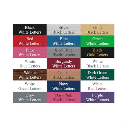 Horse Stall Name Plate Custom Laser Engraved 2x8 Personalized Multiple Attachment Options 21 Color Choices