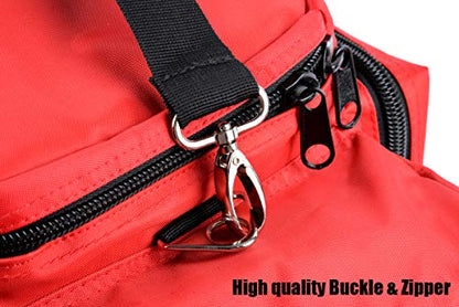 Aurelius Large Capacity First Aid Responder Bag Empty EMT Trauma Bag,Emergency Supplies Not Included (Longer Plus)