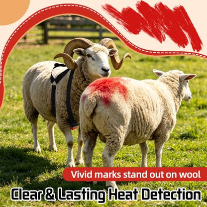 Replacement Marking Crayon Blocks for Ram Breeding Harness (Red) - color: Red