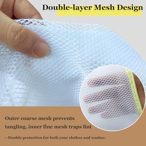 10Pcs Mesh Laundry Bags for Delicates 12 x 16 Inch