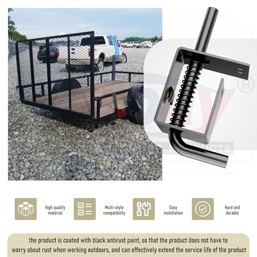 Karbay Trailer Gate Spring Latch Complete Kit, 847 Replacement for Carry-On
