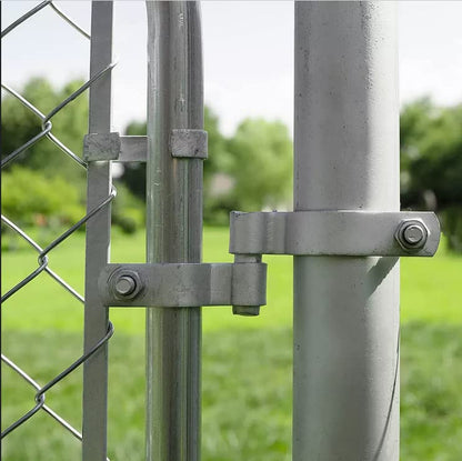 2 Pack Chain Link Fence Frame Gate Post Female Hinge with Bolts and Nuts (1-7/8 Inch) - size: 1-7/8 Inch