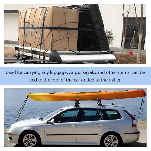4 PCS Tie Down Straps, 8.2'×1" Heavy Duty Secure Straps with Adjustable Cam Buckles, Easy Pull Release Lashing Strap for Motorcycle Truck Trailer Canoe Cargo Luggage - color: 8.2'×1"