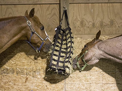 Derby Originals Supreme 4-Sided Slow Feed Hay Bag – Patented, 1-Year Warranty, 3.5" & 1.75" Openings - color: Raspberry