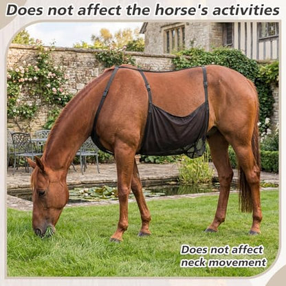 Horse Belly Guard, Adjustable Belly Protector Upgraded Breathable Mesh Girth Padding Suitable for Riding and Stables, for Enhanced Horse Comfort, 47.24 x 27.5 in
