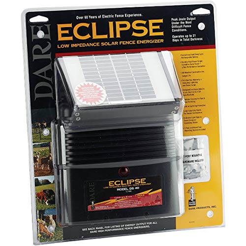 Dare Prod. DS40 Eclipse 12V Solar Battery Fence Energizer