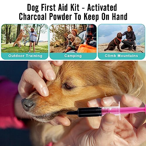 Activated Charcoal for Dogs, Cats, and All Pets, Pet First Aid Kit Antidote for Poisoning, Indigestion & Diarrhea, Gas Relief, 8 oz (Powder) - size: 8oz