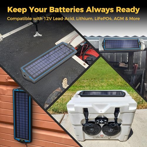 SUNAPEX 5W 12V Solar Car Battery Trickle Charger & Maintainer - size: 5W