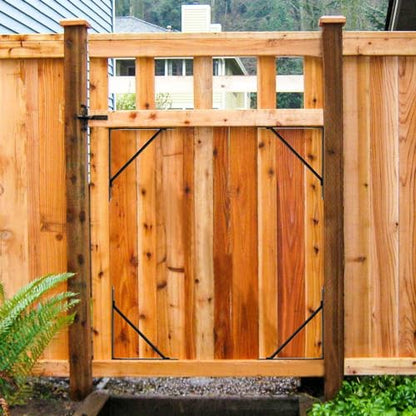 Anti Sag Gate Kit Heavy Duty No Sag Kit Gate Corner Brace Bracket for Wooden Gate Fence with a Self-Locking Gate Latch (No Sag Kit A - 2Set) - style: No Sag Kit A - 2Set