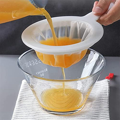 Mesh Kitchen Ultra-fine Mesh Strainer Kitchen Nylon Mesh Filter Spoon for Suitable for Soy Milk Coffee Milk Yogurt (1)