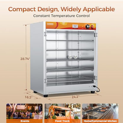 CAMMOO 133Qt 5-Tier 900W Commercial Food Warmer Cabinet