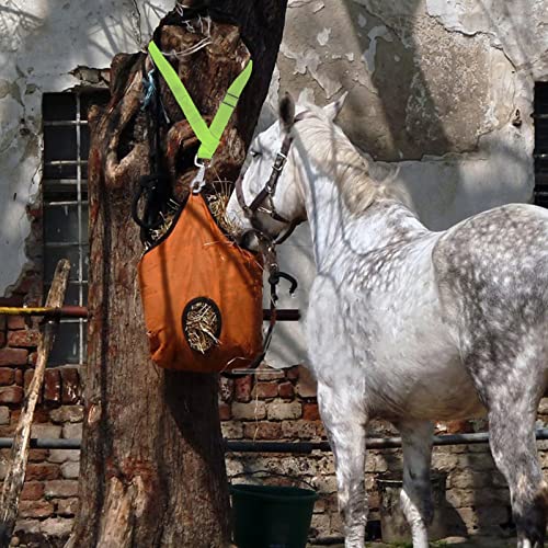 Rosemarie Horse Bucket Strap Hangers,Horse Suppliers Adjustable Nylon Straps up to 700 lbs for Hay Nets, Water Buckets,Hanging-Pratical and Easy Use(4 Pack) (Green) - color: Green